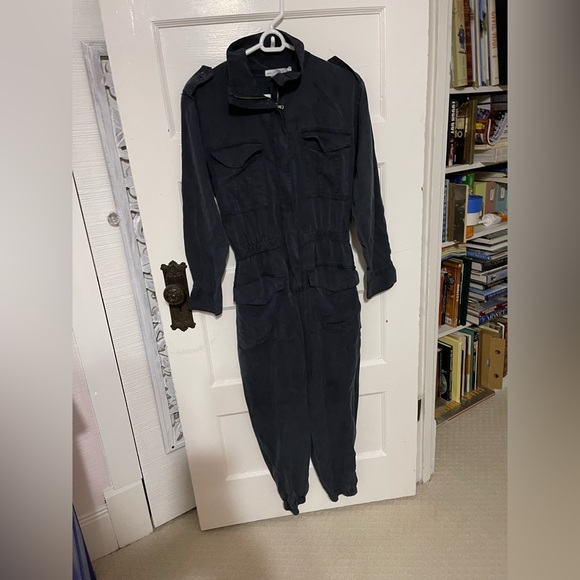 Young Fabulous & Broke Pants - Young Fabulous & Broke Slate blue Cargo jumpsuit NWT size XS
